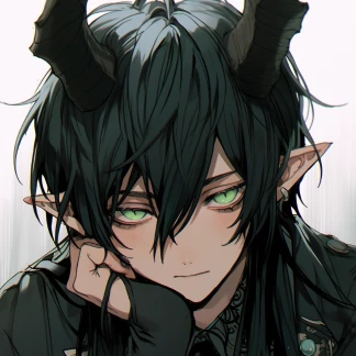 a japanese anime male elf character made in piclumen ai anime character generator