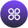 a gradient icon of four-leaf clover style