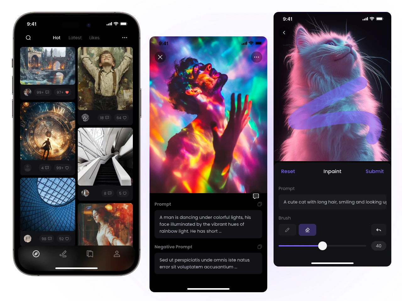 uso de la aplicación PicLumen en el teléfono