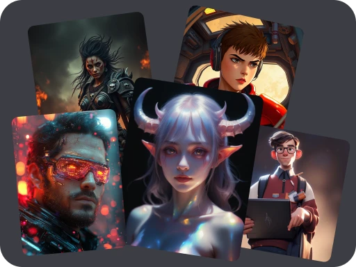 6 imágenes de diferentes estilos generadas por el generador de imágenes con IA de PicLumen