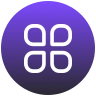 icono de variedades degradado de color púrpura