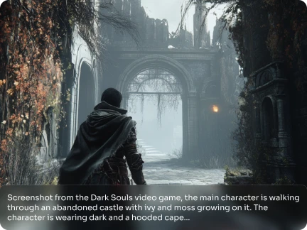 在 piclumen ai 角色產生器中從文字中創建黑暗幻想男性遊戲角色