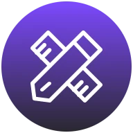 自訂的紫色漸層圖示