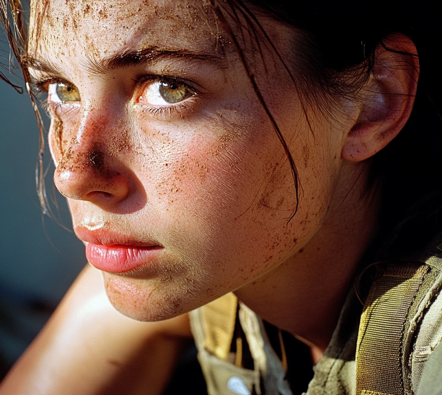 Criador de humanos com IA produz retrato humano realista com detalhes em close de olhos expressivos