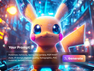 create a lovely pokemon pikachu from text prompts using piclumen ai pokemon character generator