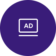 darkblue icon for marketing