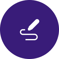 darkblue icon for social media content creation