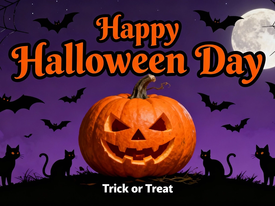 Ein Poster im Halloween-Stil, erstellt mit der GPT 4o Image Generation in PicLumen.