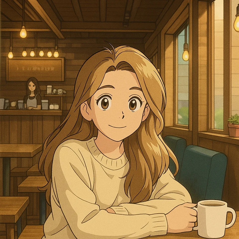Mädchen im Studio-Ghibli-Anime-Stil, generiert vom ChatGPT Image Generator in PicLumen