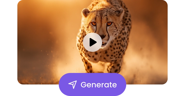 with hailuo 2.3 generated Cheetah video