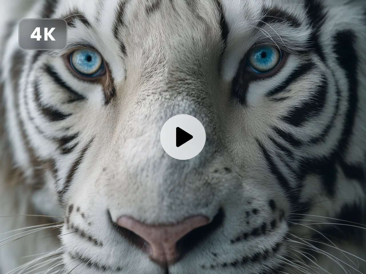 kling 2.6 generated ai video of a white tiger