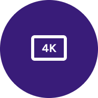 4k ultra hd resolution icon
