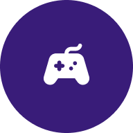 a dark blue icon for game asset design