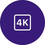 an icon of 4K Image Resolution
