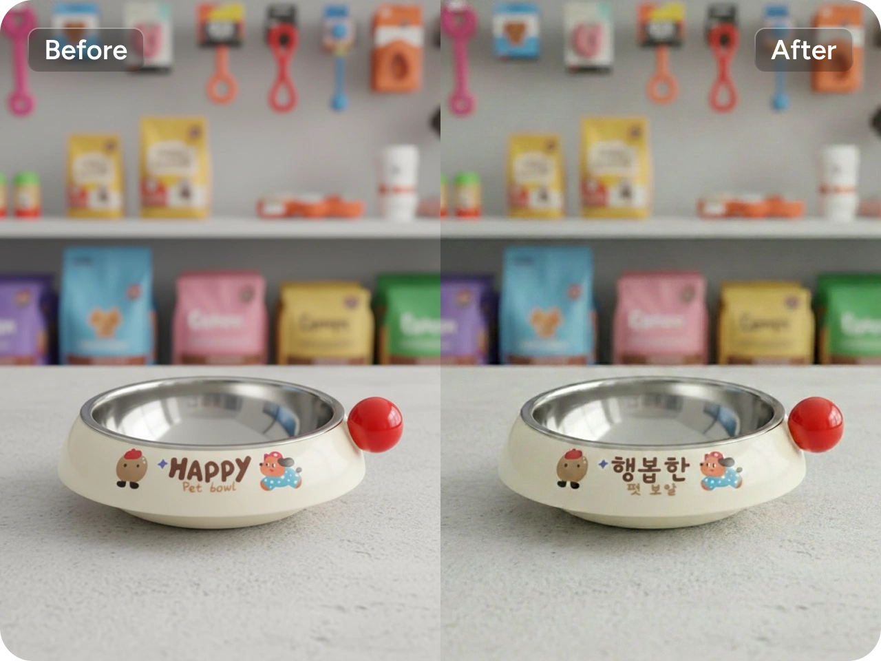 translating the text whith an image