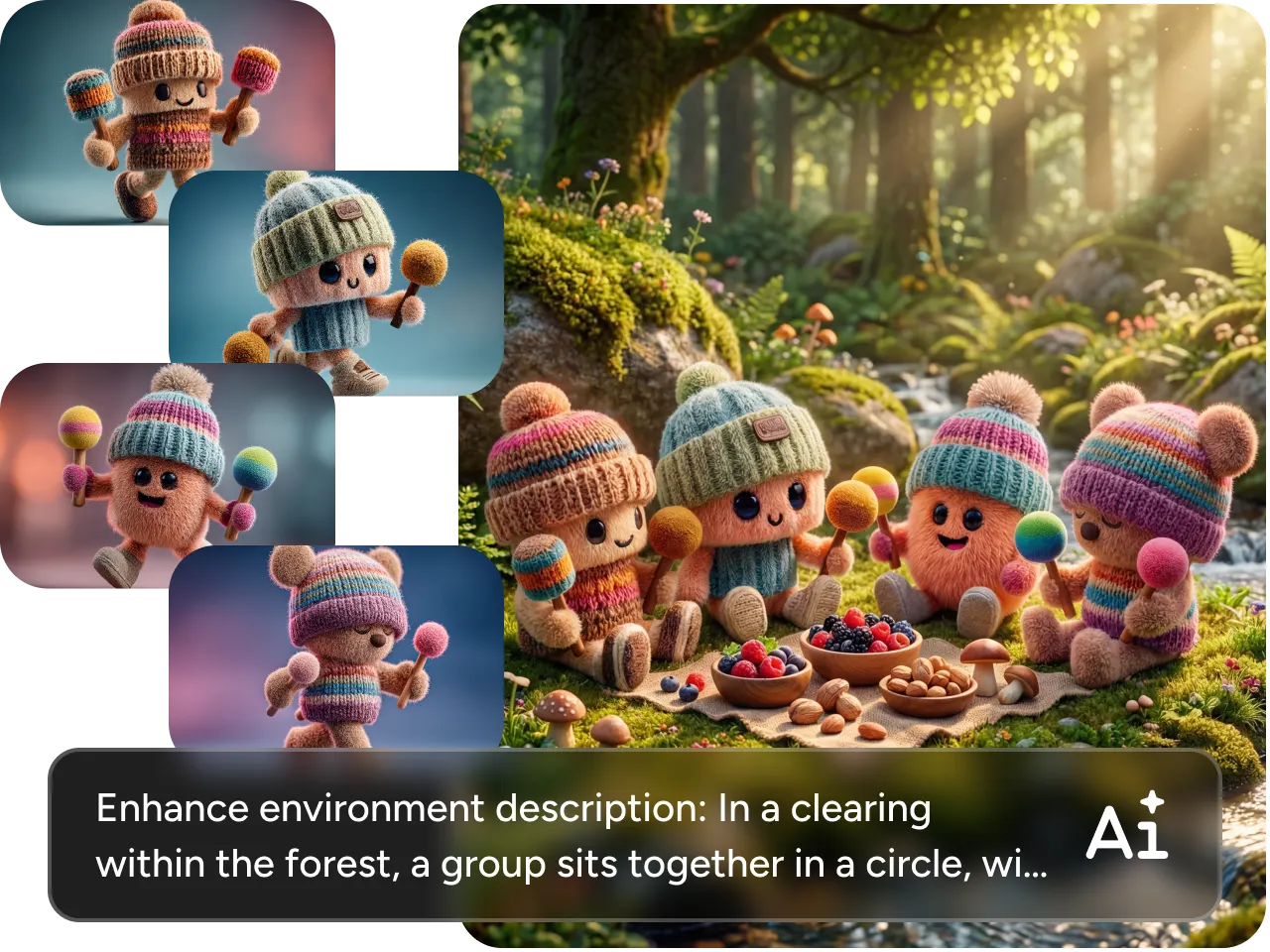 using reference characters generating image with high visual consistency