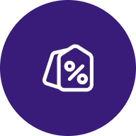 Ícono azul oscuro para venta