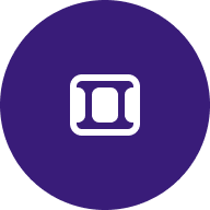 dark blue icon for multi-shot storytelling with connected scenes