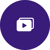 a dark blue icon for social media