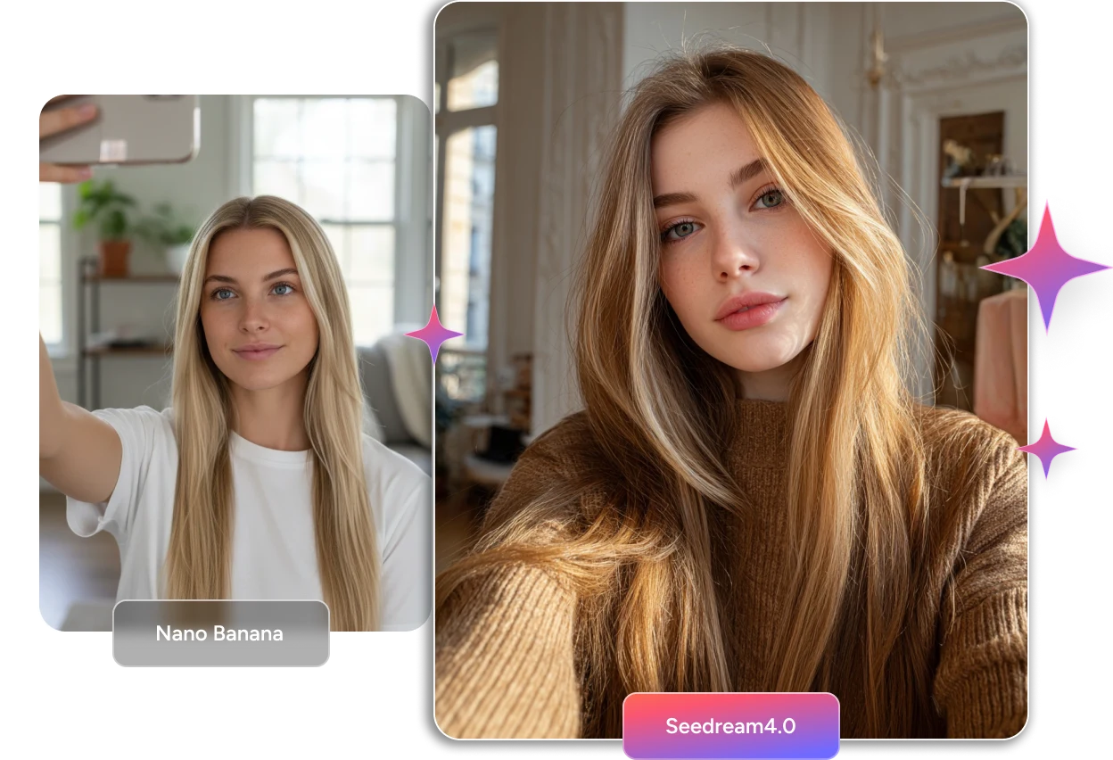 Seedream 4.0 AI Image Generator generates ultra-realistic image of a girl