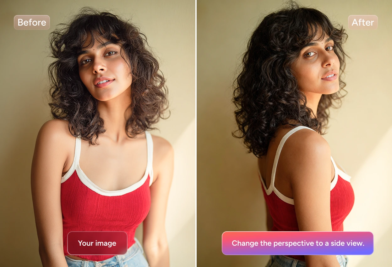 different sides of a woman generated by Seedream 4.0 AI image generator