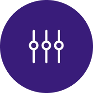 an icon suggesting consistency in characters and styles