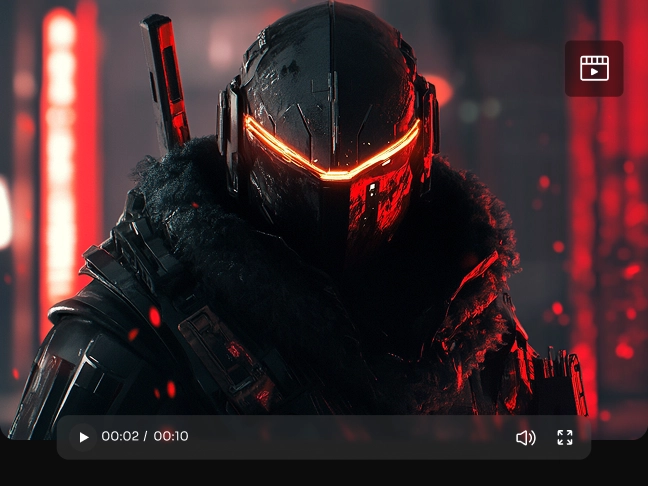 A video in cyber punk style generated by Veo 3.1 AI video generator