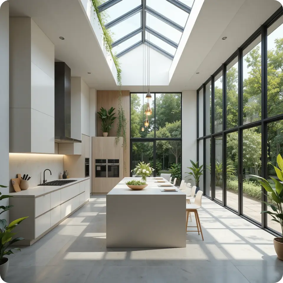 KI-generierte Innenarchitektur für eine Villa aus PicLumen