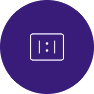 dark blue icon for aspect ratio