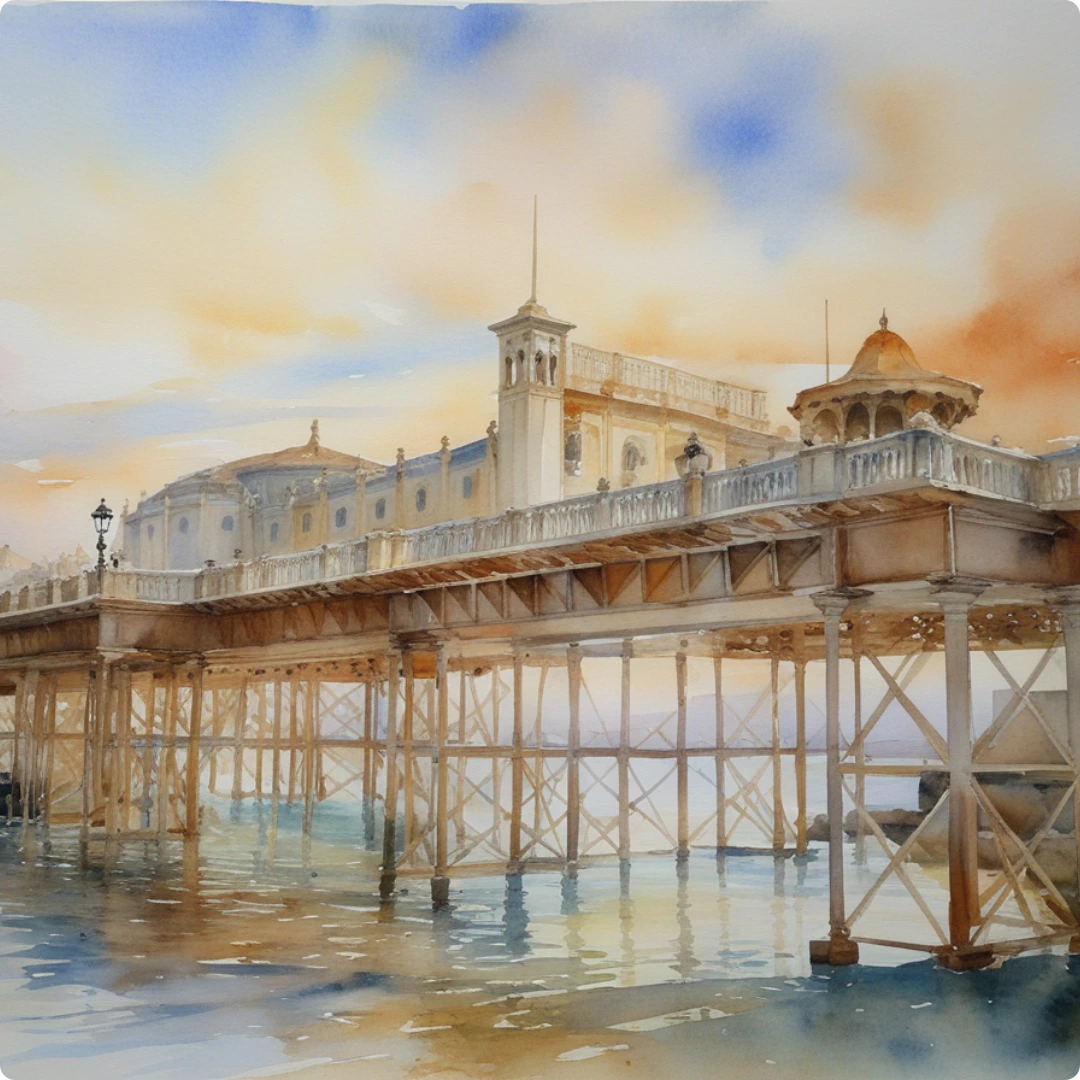 ai picture generator created classic art - watercolor