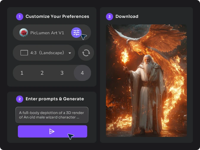 Free Online AI Full Body Character Creator | PicLumen